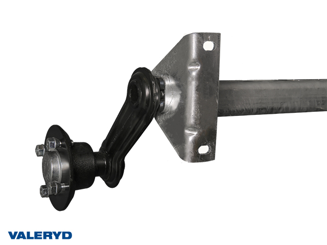 Axel Obromsad 1000kg 1700/2150 4x100 vattentät