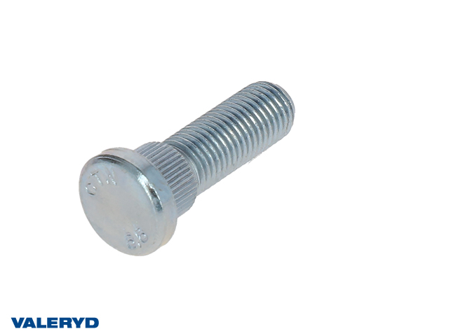 Hjulbult M12x1,5 -Splines Ø14,5mmx10mm -Gänglängd 30mm -total längd 46,5mm