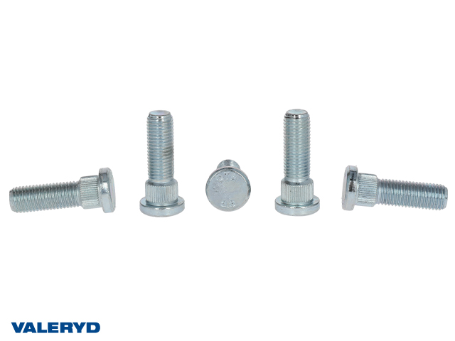 Hjulbult M12x1,5 -Splines Ø14,5mmx10mm -Gänglängd 32mm -total längd 47mm (5pack)
