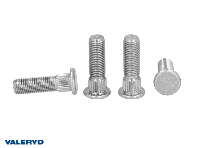 Hjulbult 3/8" UNF -Splines Ø10,4x8mm Gänglängd 22mm -total längd 36mm (4-pack)