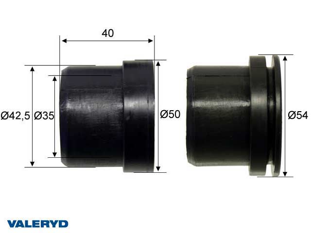 Påskjutsbussningsats 35x42,5x40; Al-Ko 30S, 30S;60S/1/2;90S/1/2/3; 120SR utf. B