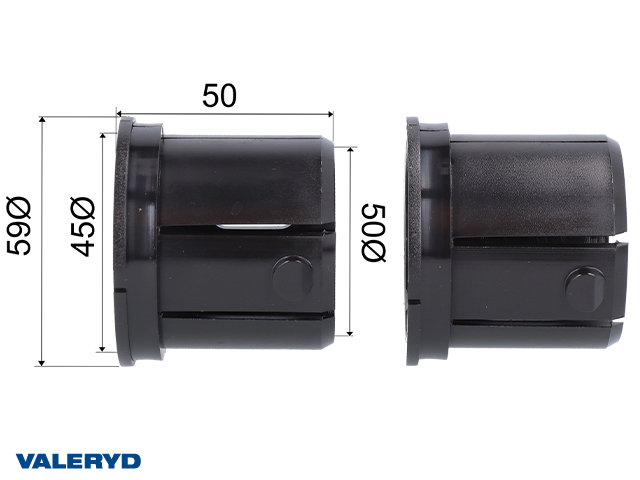 Påskjutsbussningsats 45x50x50 Knott KF/KFL/KR/KRV 7,5; 12-14, 10; 13-20; 2008-