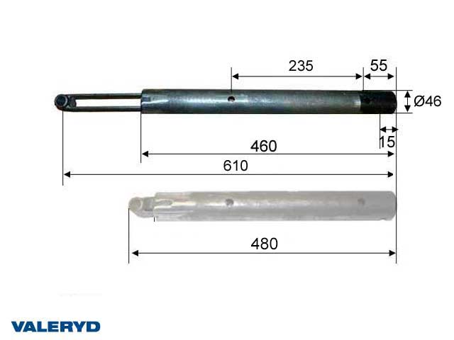 Dragrör Peitz PAV/SR 2,0 MX;  Ø 46mm