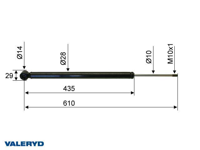 Påskjutsdämpare passar till AL-KO 2,8 VB CC=610