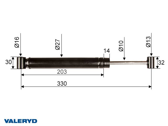 Påskjutsdämpare passar till AL-KO 251G utf. C / 251VB, 372641, CC=325