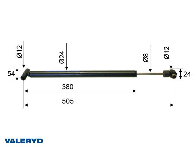 Påskjutsdämpare AL-KO 131R/161S utf. B/C; 1993-  original 583529; CC=505