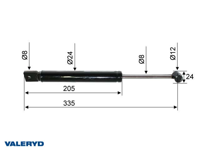 Påskjutsdämpare passar till PAV/SR 2,0 MX CC=335