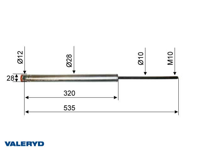 Påskjutsdämpare passar till Avonride Knott KF25A, KFG27, KV20HV CC=535