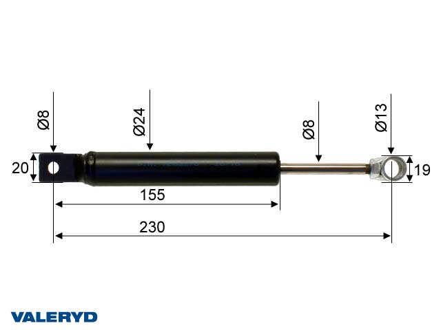 Påskjutsdämpare passar till Peitz PAV/SR 2.7 CC=230