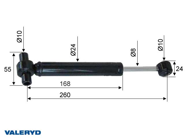 Påskjutsdämpare B&B Sigma II-III  CC=260