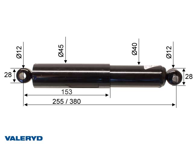 Påskjutsdämpare passar till Grümer AKP/APR 2720 CC=255/380