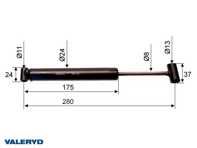 Påskjutsdämpare passar till Westfalia WAE 1202 Nyare utförande CC=280
