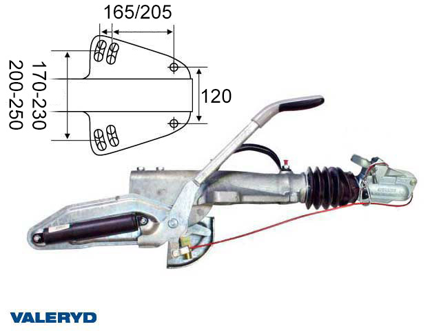Påskjutsbroms Knott/Avonride KFG35-D, utf. GF, 2.700-3.500kg
