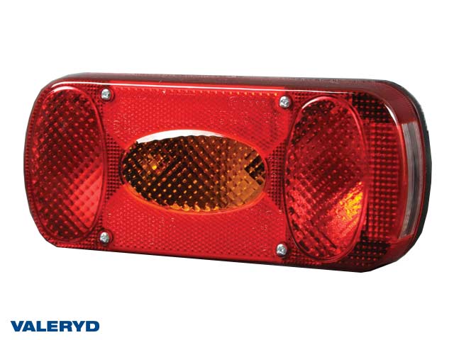 Baklampa passar till Aspöck Midipoint II Hö/Vä 218x98x57 skyltbelysning, dimljus Bajonett 5-pol.