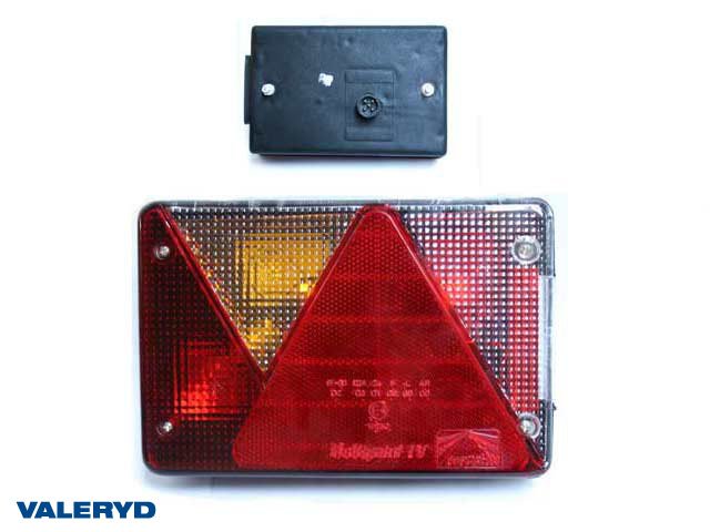 Baklampa Aspöck Multipoint 4 Vä 200x136x59 med skyltbelysning. Bajonettansl.5-pol.