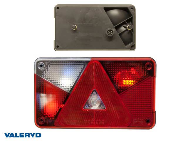 Baklampa Aspöck Multipoint 5 Vä 238x140x55, bajonettanslutning 5-pol.