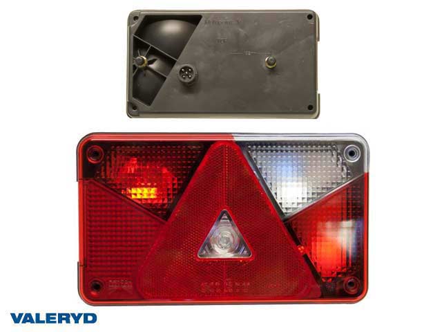 Baklampa Aspöck Multipoint 5 Hö 238x140x55, bajonettanslutning 5-pol.