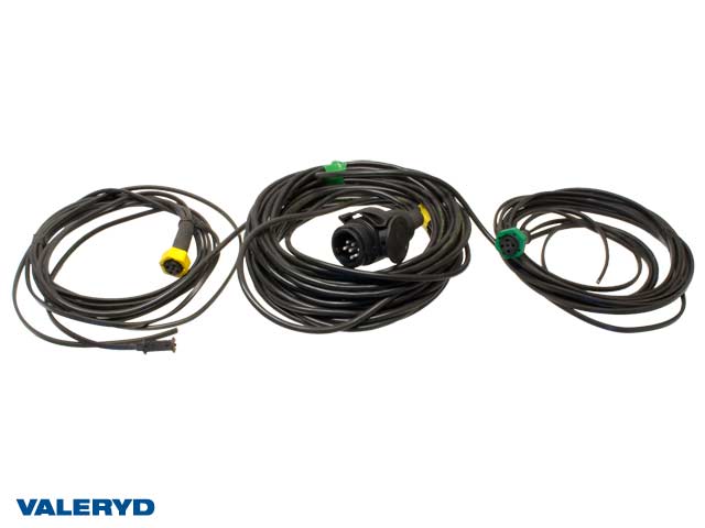 Huvudkabel 13-pol, 7,7m + 2x5,3m, dim- o 2 backljus