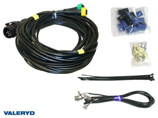 Kabelsats 13-pol, 7,7m, dimljus & backljus x2