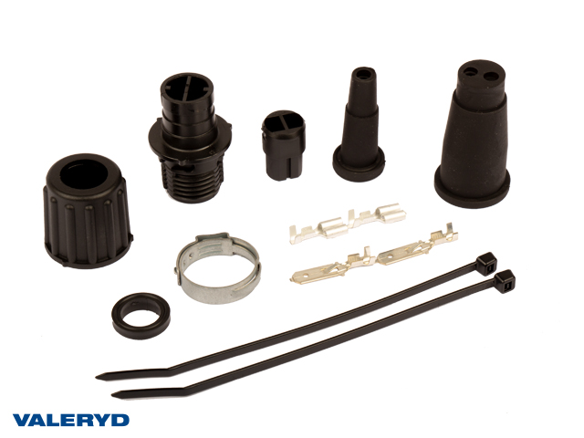 Bajonettkontakt Aspöck till ASS2 2 pol. Invändig och utvändig låsning