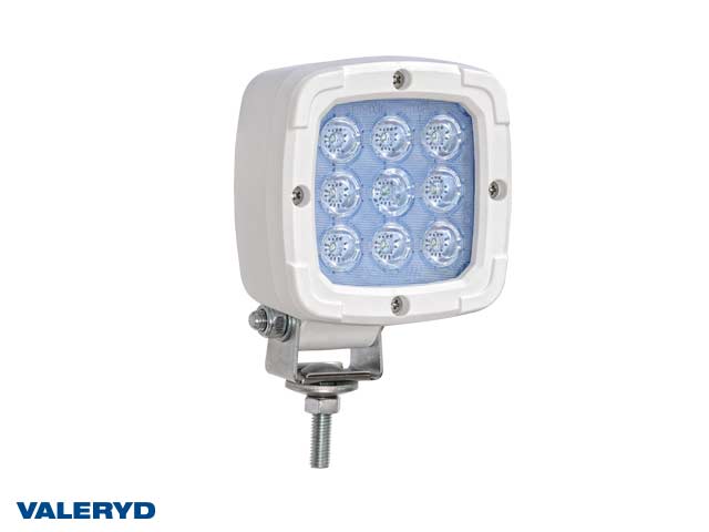 LED Arbetslampa vitt hölje 100x100x74, skruvfäste