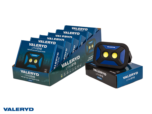 Multi LED Arbetslampa Valeryd med magnethandtag 136x96x40cm 700Lm Uppladdningsbar (8-pack)