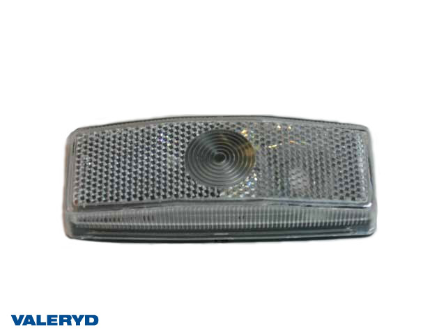 Positionsljus Ajba 110x42x24 vit med reflex