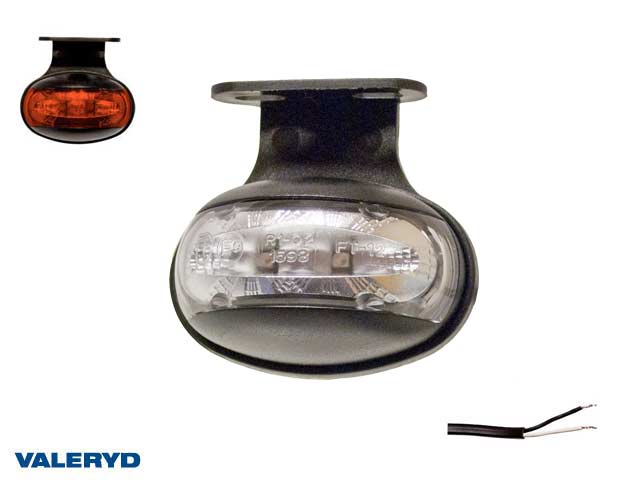 LED Positionsljus Valeryd 60x50x35 röd 12-30V inkl. 450 mm kabel