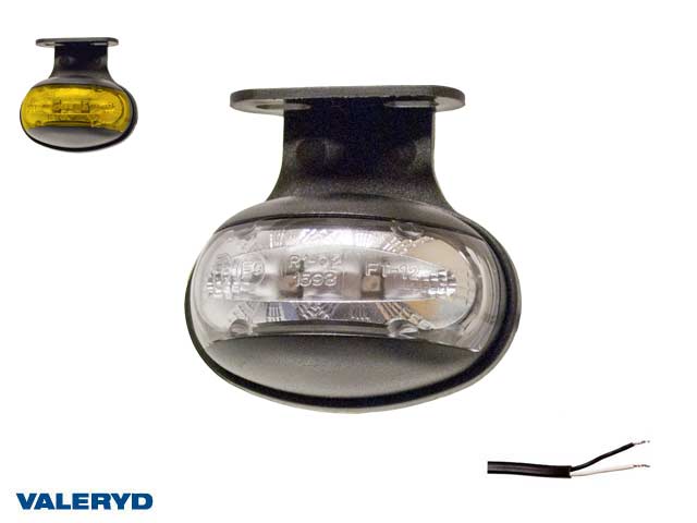 LED Sidomarkeringslykta Valeryd 60x50x35 gul 12-30V inkl. 450 mm kabel