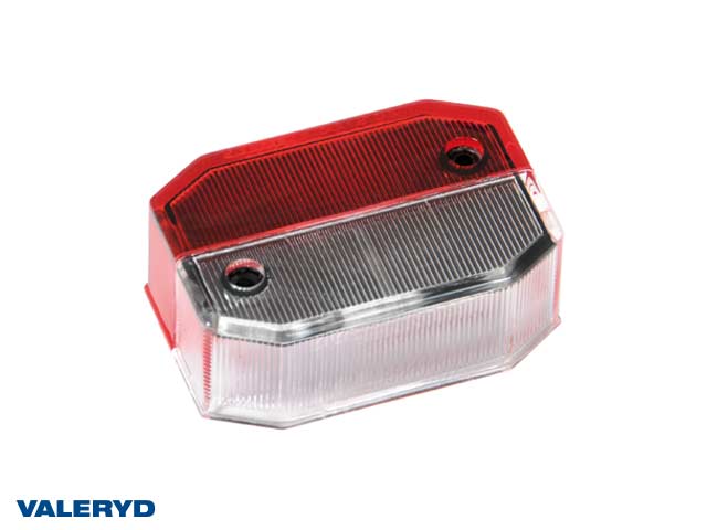 Reservglas Breddmarkeringslykta Valeryd 65x44x25 röd/vit
