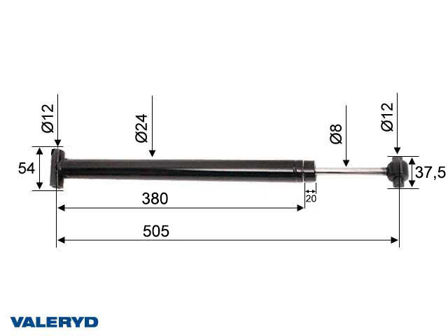 Påskjutsdämpare passar till AL-KO 161S 161R; 1993- CC=505