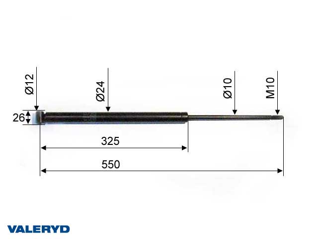 Påskjutsdämpare passar till GTA 1,6 CC=550