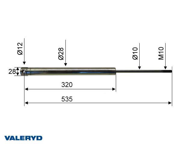 Påskjutsdämpare Knott KF/KR/KV/KRV 17/18/20; Avonride AV17/20; CC=535