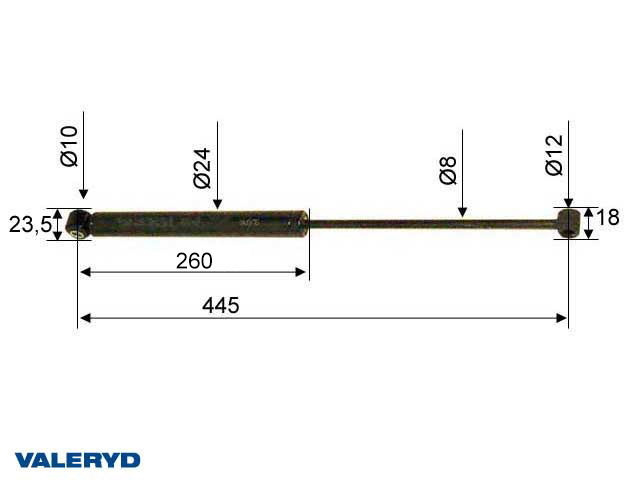 Påskjutsdämpare passar till AL-KO 90S/1/2/3; 101/102VB CC=445