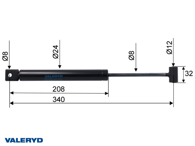 Påskjutsdämpare passar till ZAF 1,35 + 1,6-1; Peitz PAV/SR 1,3 MX; CC=340