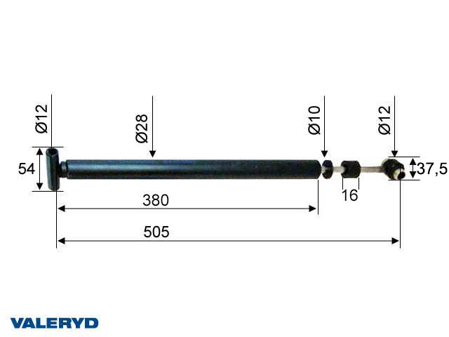 Påskjutsdämpare passar till AL-KO 251S 251R, 1993- CC=505