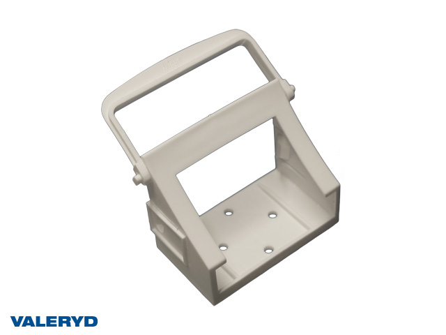 Stoppklosshållare vit plast